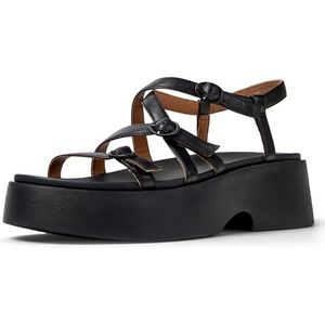 CAMPER - Tasha - Sandalen - Zwart - Met Riem - Blokhak