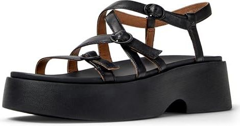 CAMPER - Tasha - Sandalen - Zwart - Met Riem - Blokhak