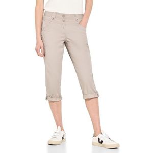 CECIL 3/4 Papertouch broek, Boulder Beige, 36W x 22L