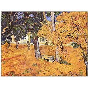 ArtPlaza TW91088 Van Gogh Vincent - The park of St-Paul Hospital in Saint-Reìmy II decoratieve panelen, hout MDF, meerkleurig, 80x60 cm