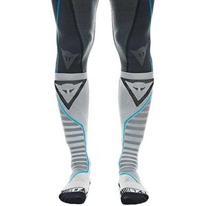 Dainese Unisex Dry Long Motorsokken Lang Zomer, zwart/blauw, 39/41 EU