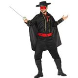 Atosa 53936 COSTUME MASKED MAN XS-S, heren, zwart/rood