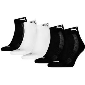 PUMA Uniseks gewatteerde crew sok, zwart wit, 39/42 EU