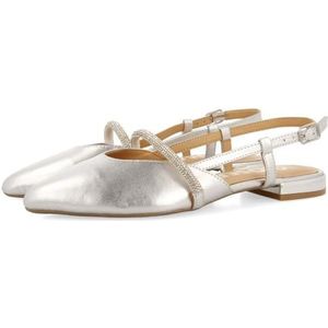 GIOSEPPO GODRANO Ballet Flat dames, zilver, maat 41, Foema gorro graduación, 41 EU