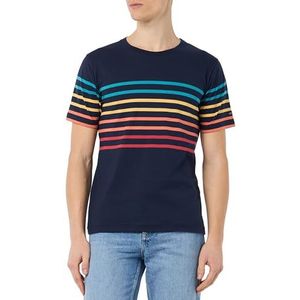 Armor Lux Gestreept T-shirt, Marine Deep/Multicol E24, S