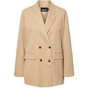 PIECES Pcthelma LS oversized blazer voor dames, Irish Cream, L