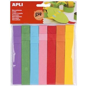 APLI Kids- papieren strips, 120 g, 30 vel, knutselmateriaal, verschillende kleuren (16828)