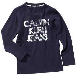 Calvin Klein Jeans Jongens shirt met lange mouwen CBP48B JV6K6, blauw (792), 152 cm