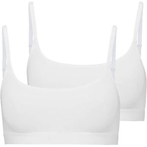 HUGO Twin Bralette Pure dames, Wit, L