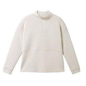 TOM TAILOR Sweatshirt voor dames, 16339-wolken grijs, 3XL