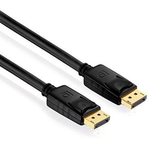 PureLink PI5000-100 DisplayPort verbindingskabel (4K UltraHD (2160p), Ethernet), DisplayPort-stekker (20pin) naar DisplayPort-stekker (20pin), gecertificeerd, 10,0 m, zwart
