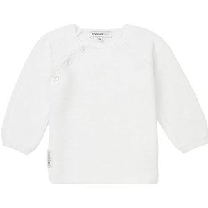 Noppies Uniseks Baby U Cardigan Knit Ls Pino Gebreid vest, wit (white 001), 68 cm