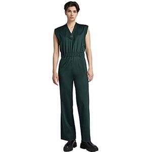 G-STAR RAW Wide Leg jumpsuit met V-hals voor dames, donkergroen (bladeren D22370-C813-4287), XXS