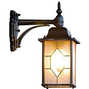 Konstsmide Milano 7248-759 Wandlamp/B: 16cm D: 29cm H: 38cm / 1x75W / IP43 / gelakt aluminium/zwart/zilver