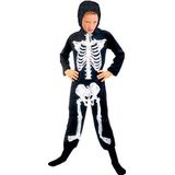 Ciao Kostuum skelet tg.L (7-9 jaar) Kinderen Unisex, Zwart / Wit, 61044.L