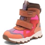 Bisgaard - Edon - Instaplaarzen - Groen-combi - Roze - Leer en Textiel