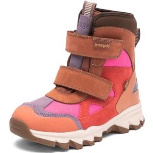 Bisgaard - Edon - Instaplaarzen - Groen-combi - Roze - Leer en Textiel