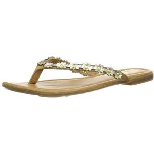 s.Oliver dames casual teenslippers, Goud Goud Cognac 924, 38 EU