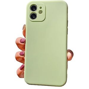 iPhone 11 hoes, siliconen [hoekige randen] en [camerabescherming] Upgrade Phone Case [Schokbestendig] [Valvast], 6,1 inch, Heavy Duty Protection Phone Case Cover voor Apple iPhone 11, Matcha-groen