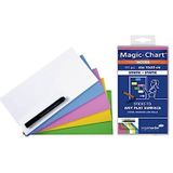 Legamaster Magic-Chart Notes - zelfklevend notitieblaadje, gesorteerd, inclusief TZ 111 boardmarker 10x20cm multicolor