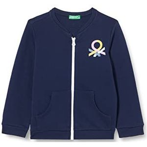 United Colors of Benetton Gebreid vest voor meisjes en meisjes, blauw 252, 62