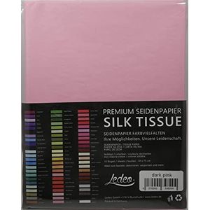 Premium zijdepapier Silk Tissue - 10 vellen (50 x 75 cm) - kleur naar keuze (Dark Pink)