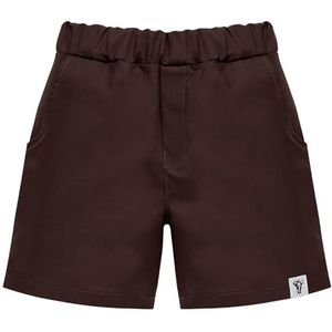 Pinokio kurtze broek Safari, 100% katoen bruin, jongens, maat 62-122 (68), Brown Wooven Safari, 68 cm