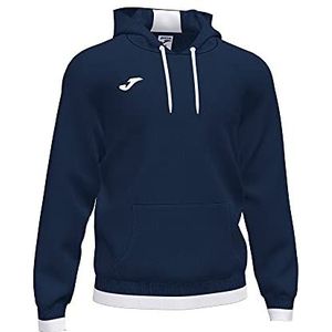 Joma 2XS sweatshirt met capuchon Comfort II, uniseks volwassenen, marineblauw-wit