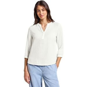 Street One Dames mousseline tuniek, off-white, 34