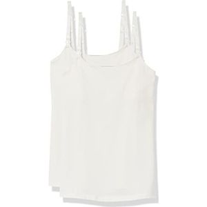 Amazon Essentials Zwangerschapsvriendelijk hemdje voor dames, set van 2, wit, X-Small