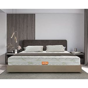 Marcapiuma matras voor tweepersoonsbed van traagschuim, 180 x 210 cm, hoogte 22 cm, hardheid H2 Medisch apparaat met massage-effect Relax, afneembare overtrek Aloë Vera, mijtdicht, gemaakt in Italië