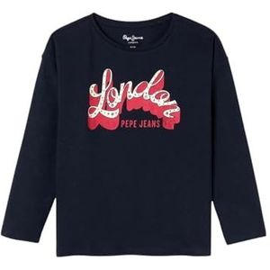 Pepe Jeans Tassie T-shirt voor meisjes, Blauw (Dulwich Blue), 12 jaar
