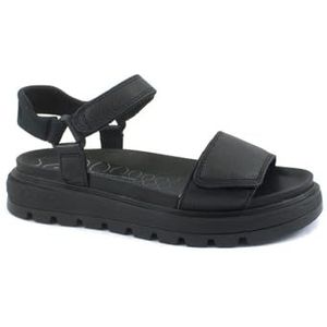 Timberland Ray City Damessandalen met enkelriempjes, zwart, volkoren, 38.5 EU