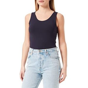 s.Oliver basic tricot top in blauw L