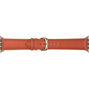 dbramante1928 Madrid-Cinturin van echt leer voor Apple Watch 42/44 mm kleur Rusty Rose Unisex voor volwassenen