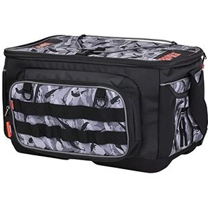 Rapala - LureCamo Tackle Bag Vistas met opbergvakken - hengelaccessoires middelgroot - waterdicht materiaal - verstelbare gevoerde schouderriem - meerdere vakken - 45 x 30 x 39 cm - grijs/zwart