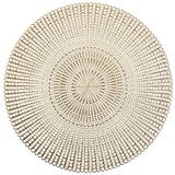 Zeller Ronde placemat - goud - geponste gaatjes - 41 cm