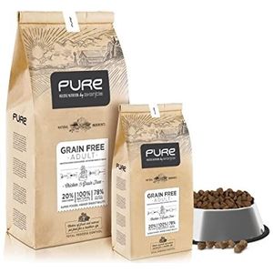 Avantis Pet Nutrición Inteligente Pure Grain Free Adult - alle rassen - 12 kg - 100% compleet en uitgebalanceerd voer - met kip en graanvrij voor honden met intolerantie en allergie