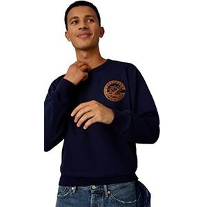 Kings of Indigo Heren Stephen Sweatshirt, Navy Boom, XL