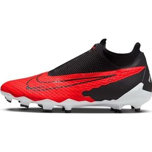 NIKE Academy voetbalschoen voor heren, Helder Crimson Zwart Wit, 46 EU