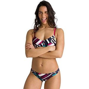 Arena Women's Standard Rule Breaker Real Brief MaxLife Bikini Bottom, Freak Rose, S