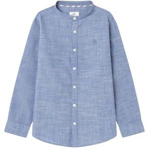 SPRINGFIELD Ml Solid Cotton Slub Mao Boy's overhemd, Maritiem Blauw, 6 años