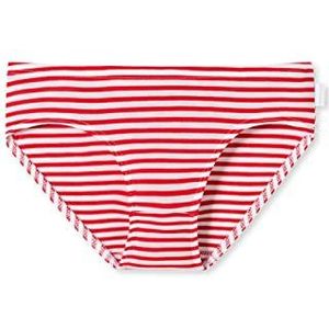 Schiesser Meisjesslip onderbroek ondergoed, rood, gestreept, 92 cm