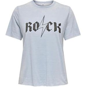 ONLY Dames Onlnikky S/S Burnout Top Box JRS, Soft Chambray, L