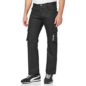 Enzo Rechte Jeans voor heren, Zwart, 32W x 32L