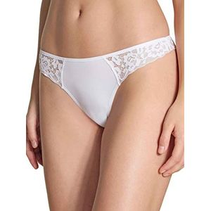 CALIDA Dames Natural Comfort Lace Slip, wit, normaal
