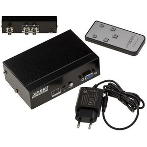 KALEA-INFORMATIQUE SDI-switch-verdeelkast met 2 poorten, 2 BNC SDI-ingangen naar één uitgang. Compatibel met SD-SDI/HD-SDI en 3G-SDI 297MB/s, met afstandsbediening en bediening via COM-poort RS232