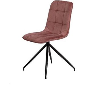 La Chaise Spaniola stoel van hout, stoffen, roze make-up, afmetingen: 46 cm (breedte) x 57 cm (diepte) x 88 cm (hoogte)