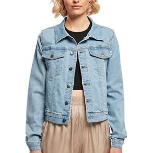 Urban Classics Organic Denim jas voor dames, Lichtblauw, L