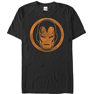 Marvel Avengers Classic - Iron Orange Unisex Crew neck T-Shirt Black L